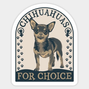 Chihuahuas for Choice Painting Sticker